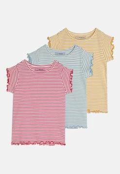 Friboo 7 Friboo 3 Pack - Camiseta Estampada - Turquoise/Yellow/Red