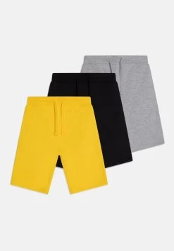 Friboo 3 Pack Unisex - Pantalones Deportivos - Black/Yellow/Light Grey